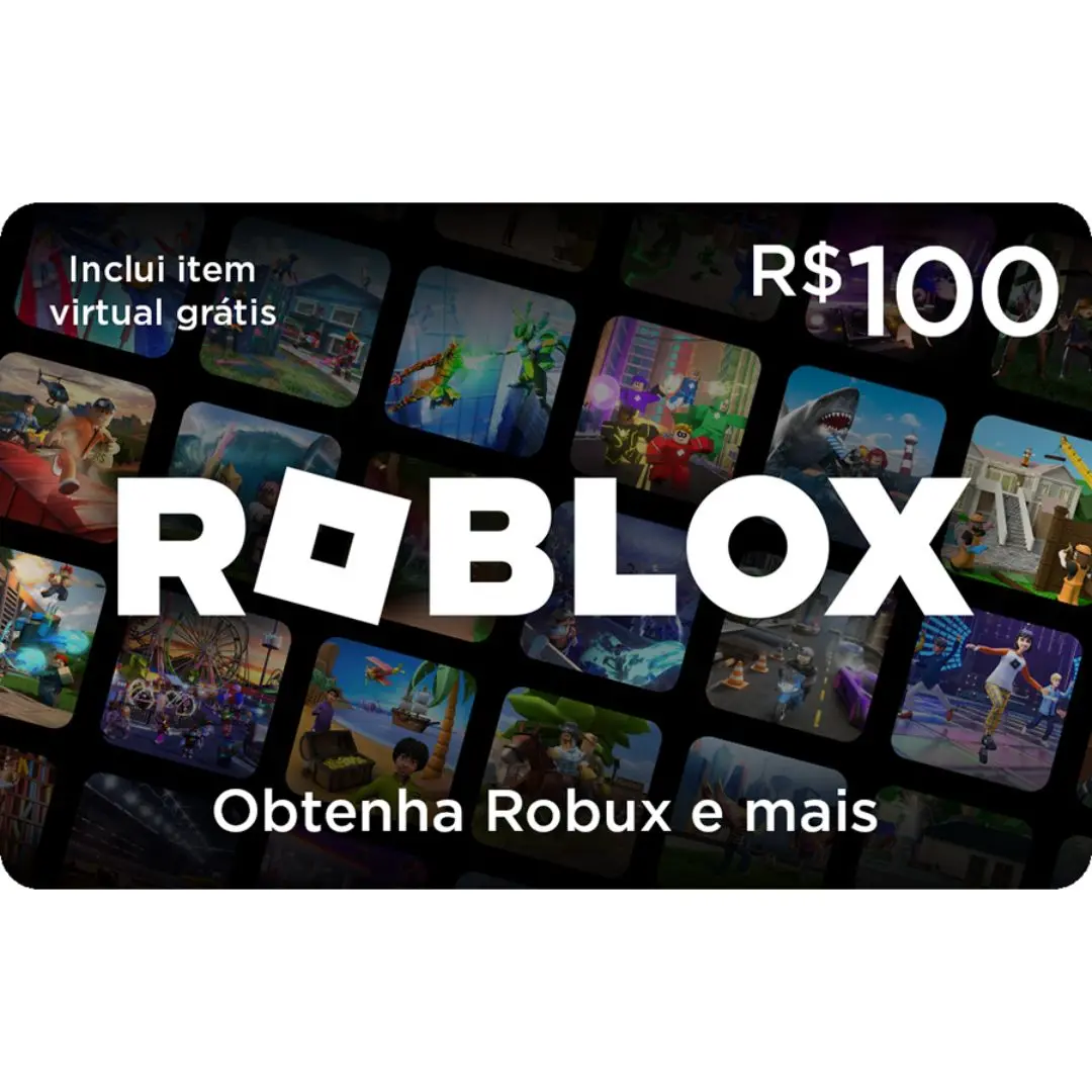 Roblox – Cartão Presente Digital R$100,00 – WOW Games